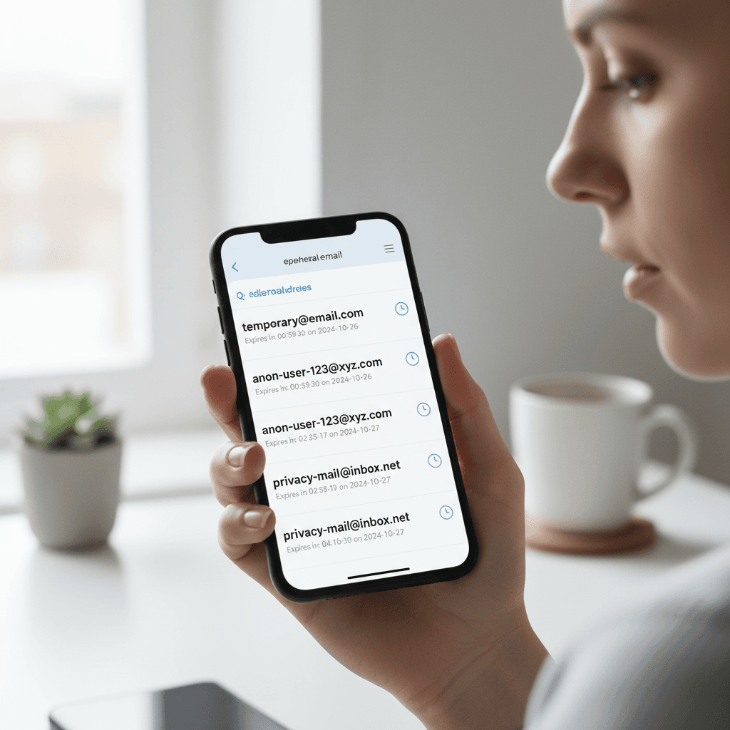 Mobile phone displaying marketing email to engaged customer